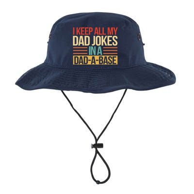 I Keep All My Dad Jokes In A Dad A Base Legacy Cool Fit Booney Bucket Hat