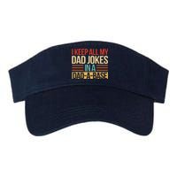 I Keep All My Dad Jokes In A Dad A Base Valucap Bio-Washed Visor