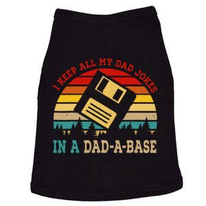 I Keep All My Dad Jokes In A Dad A Base Fathers Day Gift Doggie Tank