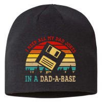 I Keep All My Dad Jokes In A Dad A Base Fathers Day Gift Sustainable Beanie