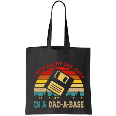 I Keep All My Dad Jokes In A Dad A Base Fathers Day Gift Bag