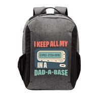 I Keep All My Dad Jokes In A Dad A Base Dad Jokes Funny Dad Father's Day Vector Backpack