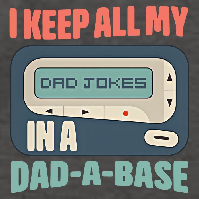 I Keep All My Dad Jokes In A Dad A Base Dad Jokes Funny Dad Father's Day Vector Backpack
