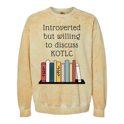 Introverted Kotlc Book Series Fan Sophie Foster Fan Colorblast Crewneck Sweatshirt