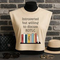 Introverted Kotlc Book Series Fan Sophie Foster Fan Garment-Dyed Women's Muscle Tee