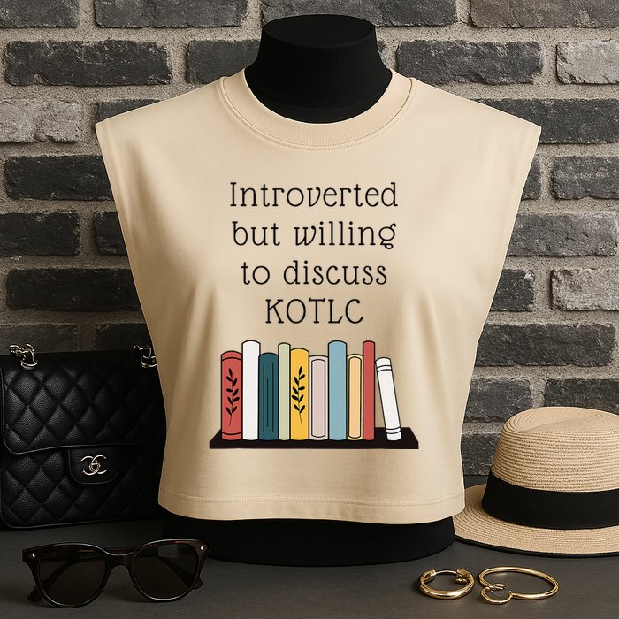 Introverted Kotlc Book Series Fan Sophie Foster Fan Garment-Dyed Women's Muscle Tee