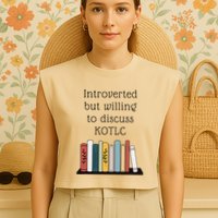 Introverted Kotlc Book Series Fan Sophie Foster Fan Garment-Dyed Women's Muscle Tee