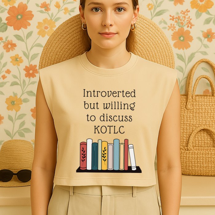 Introverted Kotlc Book Series Fan Sophie Foster Fan Garment-Dyed Women's Muscle Tee