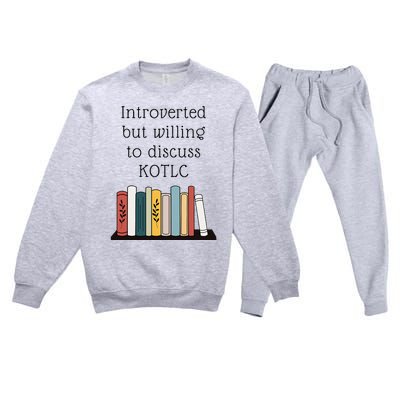 Introverted Kotlc Book Series Fan Sophie Foster Fan Premium Crewneck Sweatsuit Set