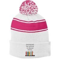 Introverted Kotlc Book Series Fan Sophie Foster Fan Stripe Pom Pom Beanie