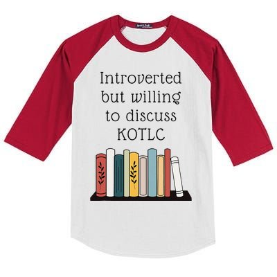 Introverted Kotlc Book Series Fan Sophie Foster Fan Kids Colorblock Raglan Jersey