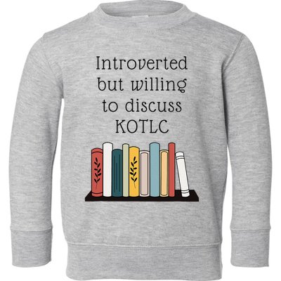 Introverted Kotlc Book Series Fan Sophie Foster Fan Toddler Sweatshirt