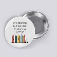 Introverted Kotlc Book Series Fan Sophie Foster Fan Button