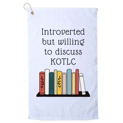 Introverted Kotlc Book Series Fan Sophie Foster Fan Golf Towel