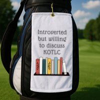Introverted Kotlc Book Series Fan Sophie Foster Fan Golf Towel