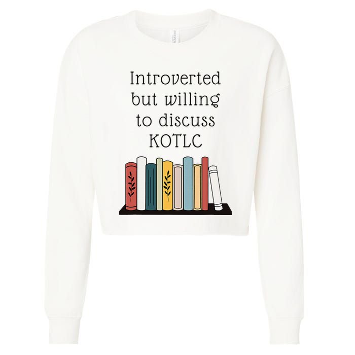 Introverted Kotlc Book Series Fan Sophie Foster Fan Cropped Pullover Crew