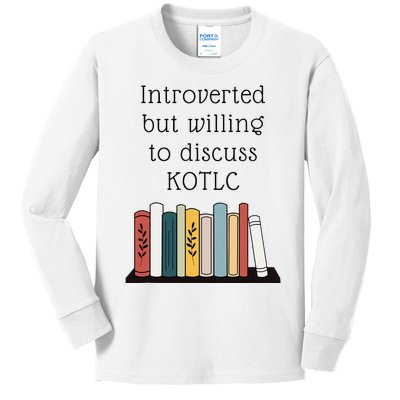 Introverted Kotlc Book Series Fan Sophie Foster Fan Kids Long Sleeve Shirt