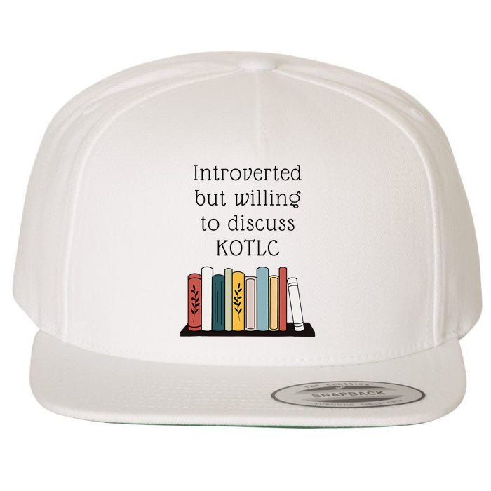 Introverted Kotlc Book Series Fan Sophie Foster Fan Wool Snapback Cap