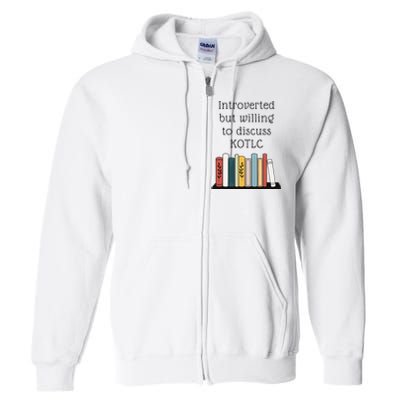 Introverted Kotlc Book Series Fan Sophie Foster Fan Full Zip Hoodie