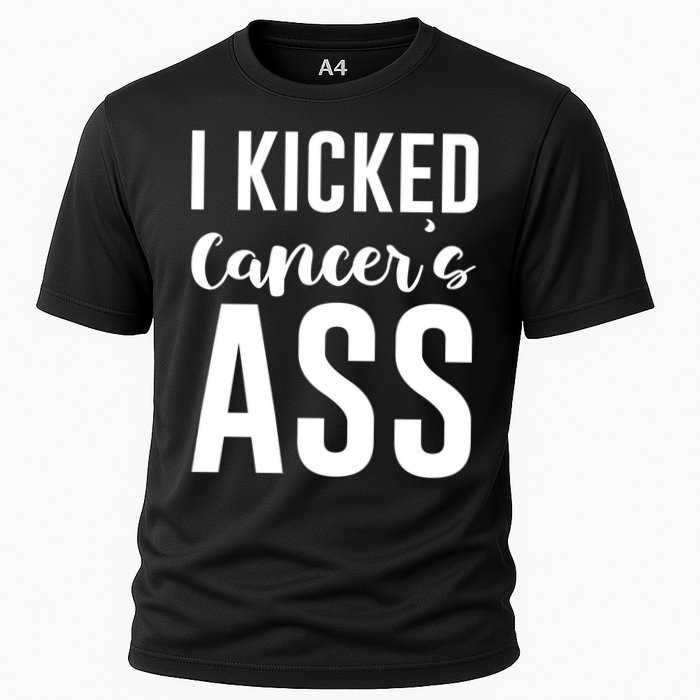 I Kicked Cancers Ass Cooling Performance Crew T-Shirt