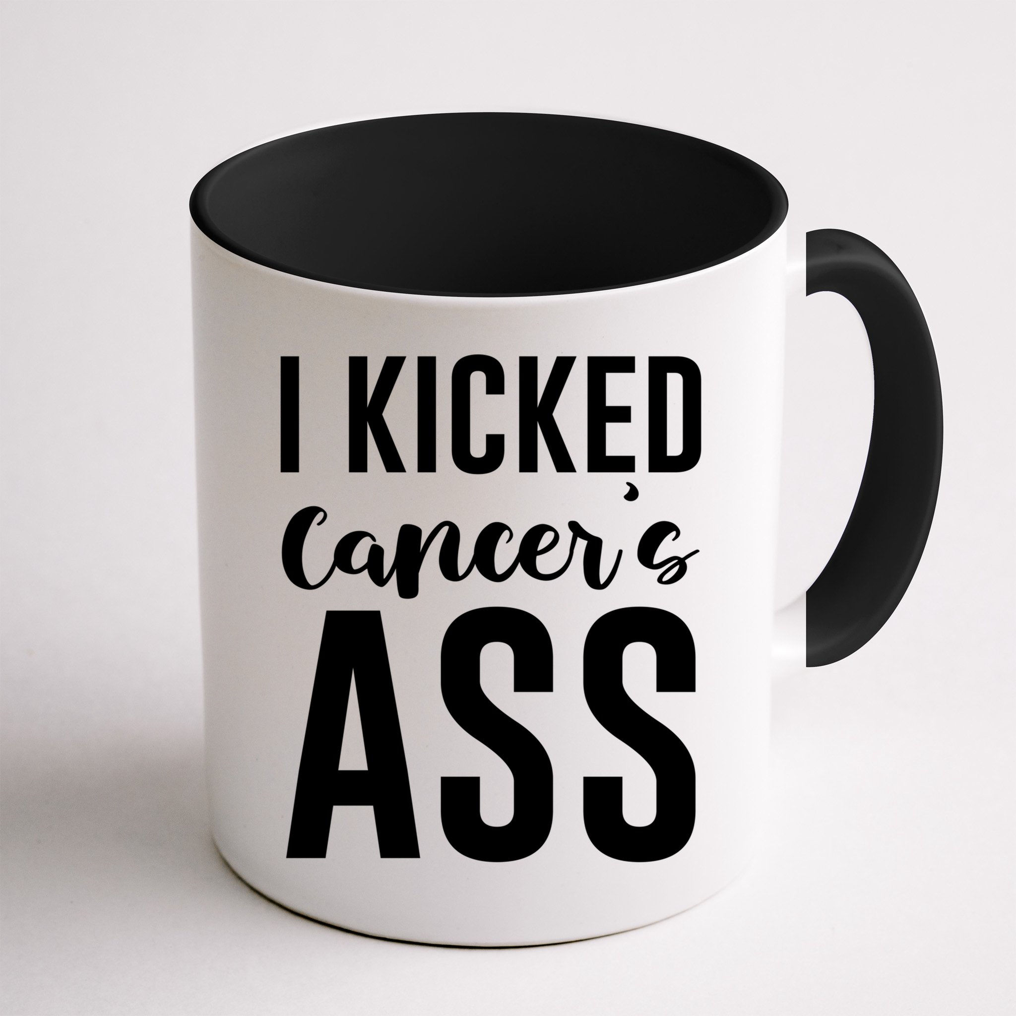 I Kicked Cancers Ass Mug