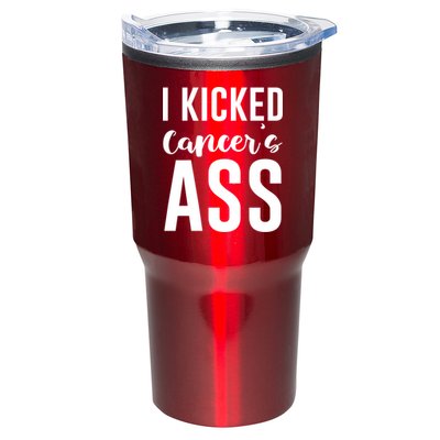 I Kicked Cancers Ass Tumbler