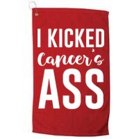 I Kicked Cancers Ass Golf Towel