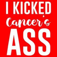 I Kicked Cancers Ass Golf Towel