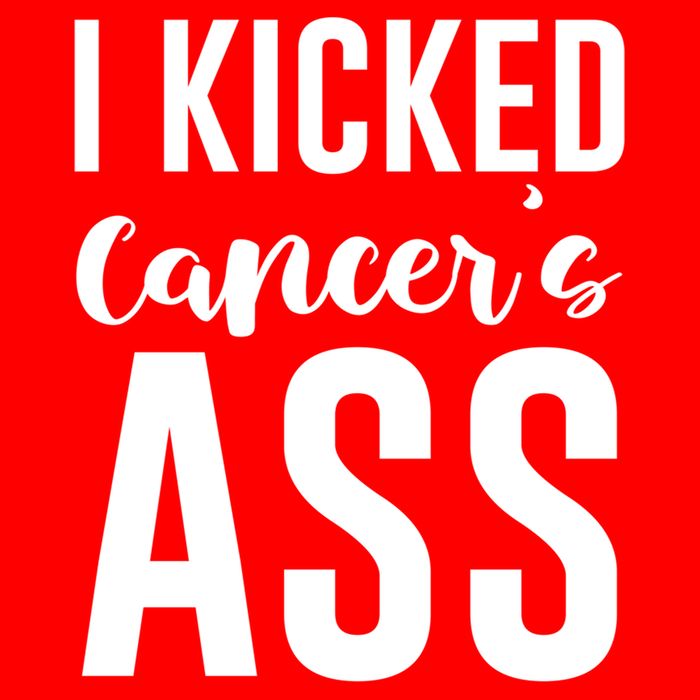 I Kicked Cancers Ass Golf Towel