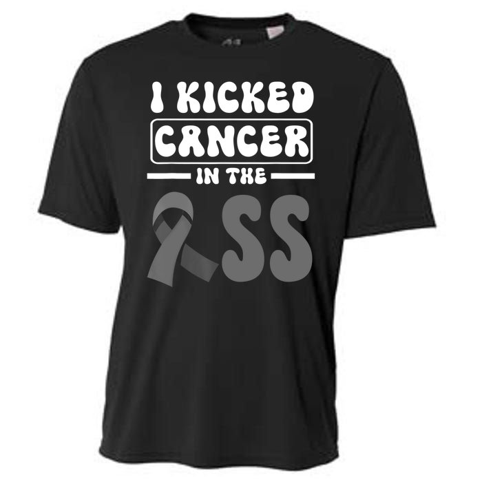 I Kicked Cancer In The Ass Melanoma Skin Cancer Awareness Cooling Performance Crew T-Shirt