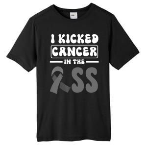 I Kicked Cancer In The Ass Melanoma Skin Cancer Awareness Tall Fusion ChromaSoft Performance T-Shirt