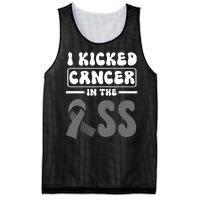 I Kicked Cancer In The Ass Melanoma Skin Cancer Awareness Mesh Reversible Basketball Jersey Tank