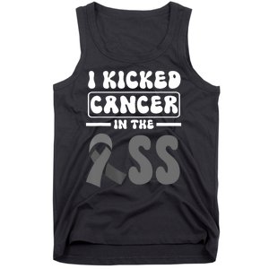 I Kicked Cancer In The Ass Melanoma Skin Cancer Awareness Tank Top