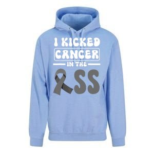 I Kicked Cancer In The Ass Melanoma Skin Cancer Awareness Unisex Surf Hoodie