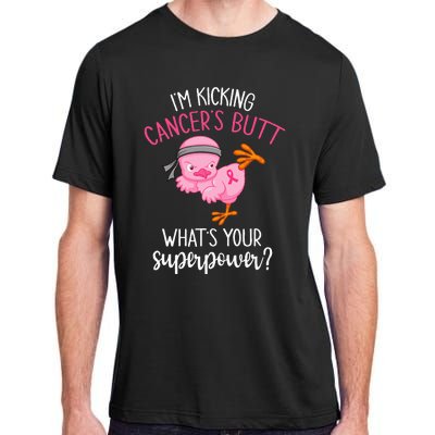 Im Kicking Cancers Butt Breast Cancer Awareness Supporter Adult ChromaSoft Performance T-Shirt