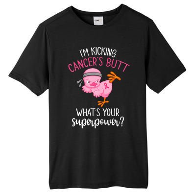 Im Kicking Cancers Butt Breast Cancer Awareness Supporter Tall Fusion ChromaSoft Performance T-Shirt