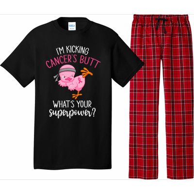 Im Kicking Cancers Butt Breast Cancer Awareness Supporter Pajama Set