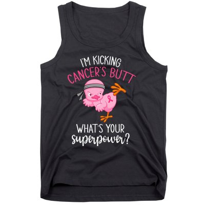 Im Kicking Cancers Butt Breast Cancer Awareness Supporter Tank Top