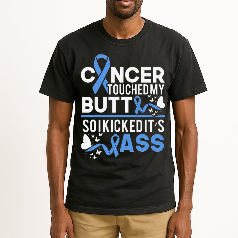 i kicked cancers butt Colon cancer awareness Tall T-Shirt