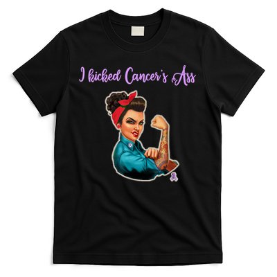 I Kicked Cancers Ass Cancer Survivors T-Shirt
