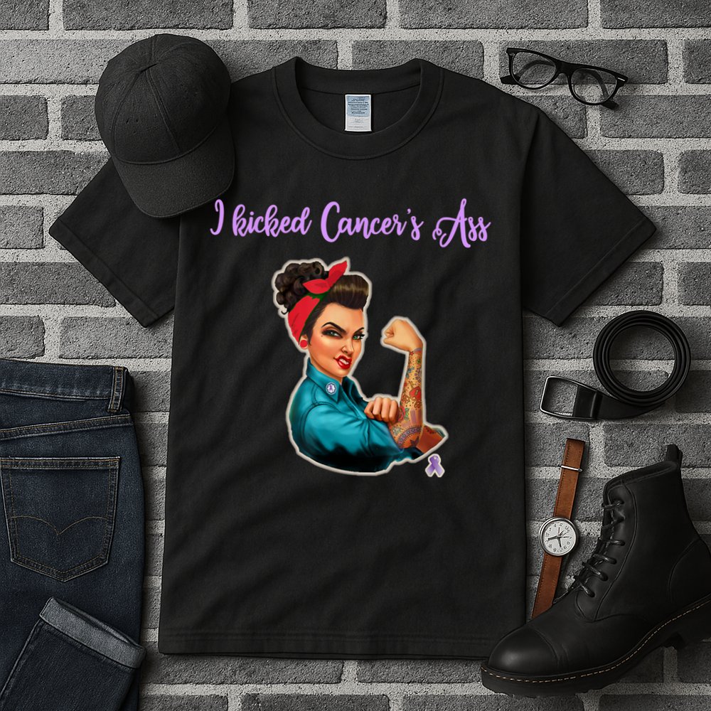 I Kicked Cancers Ass Cancer Survivors Tall T-Shirt
