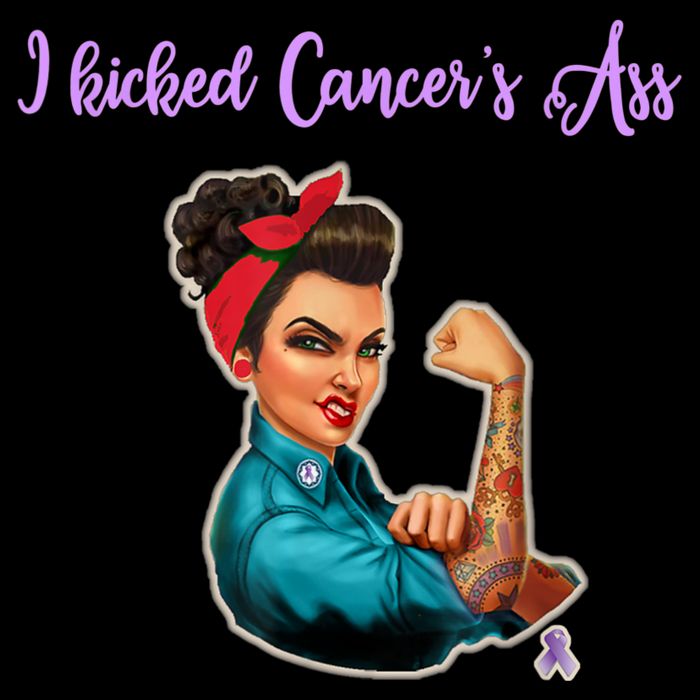 I Kicked Cancers Ass Cancer Survivors Backpack