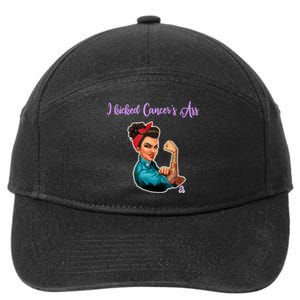 I Kicked Cancers Ass Cancer Survivors 7-Panel Snapback Hat