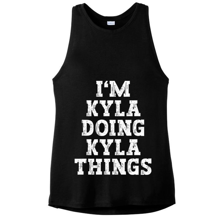 IM Kyla Doing Kyla Things Funny Name Ladies PosiCharge Tri-Blend Wicking Tank