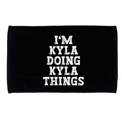 IM Kyla Doing Kyla Things Funny Name Microfiber Hand Towel