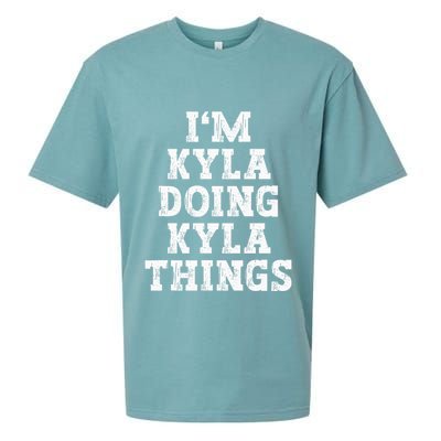 IM Kyla Doing Kyla Things Funny Name Sueded Cloud Jersey T-Shirt
