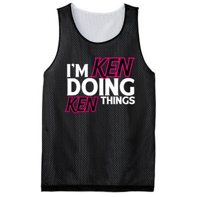 IM Ken Doing Ken Things Funny First Name Ken Sarcastic Mesh Reversible Basketball Jersey Tank