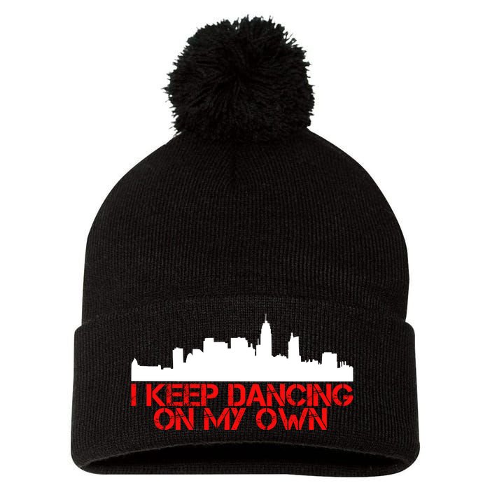 I Keep Dancing On My Own Philadelphia Baseball Pom Pom 12in Knit Beanie