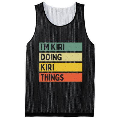 IM Kiri Doing Kiri Things Funny Personalized Quote Mesh Reversible Basketball Jersey Tank