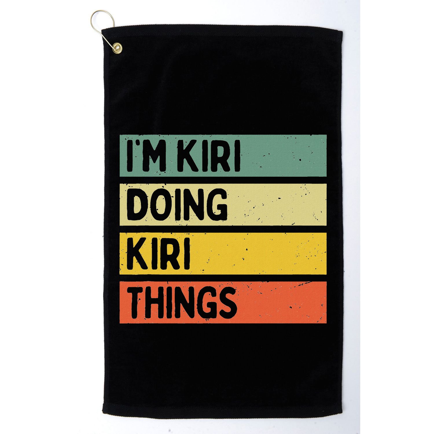 IM Kiri Doing Kiri Things Funny Personalized Quote Golf Towel